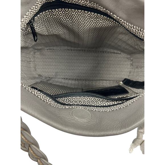 NEW BRIGHTON MASTERPIECE ANJU ANISHA GREYHOUND GRAY BEADED PURSE HANDBAG $550 - Picture 4 of 7